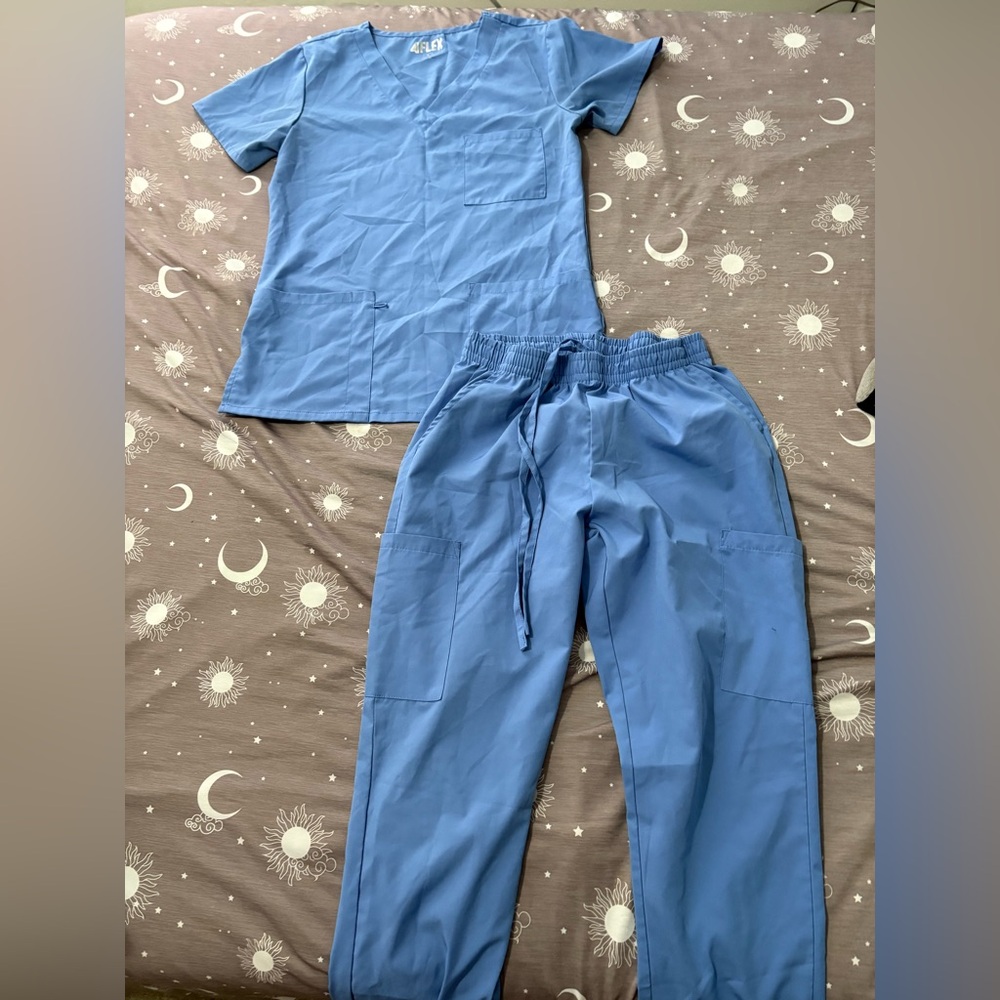 Blue scrub Set